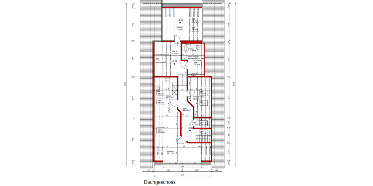 Dachgeschoßwohnung Woltersdorf - 4 Zimmer, 102 m&sup2;, 878&euro; | Angebot:25791750