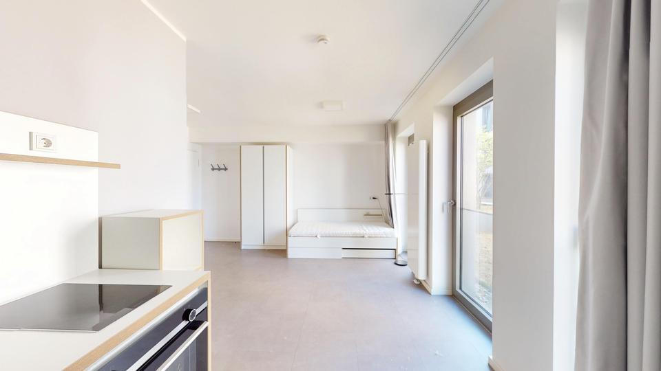 Möbliertes 1-Zimmer-Apartment für Studierende im Studio 152 zimmer