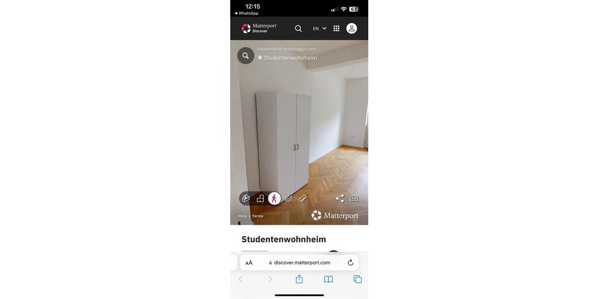 Wohnen auf Zeit Kriftel - 1 Zimmer, 18 m&sup2;, 580&euro; | Angebot:24524181