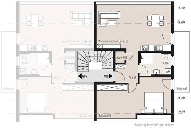 Etagenwohnung Hargesheim - 2 Zimmer, 58 m&sup2;, 725&euro; | Angebot:26702380