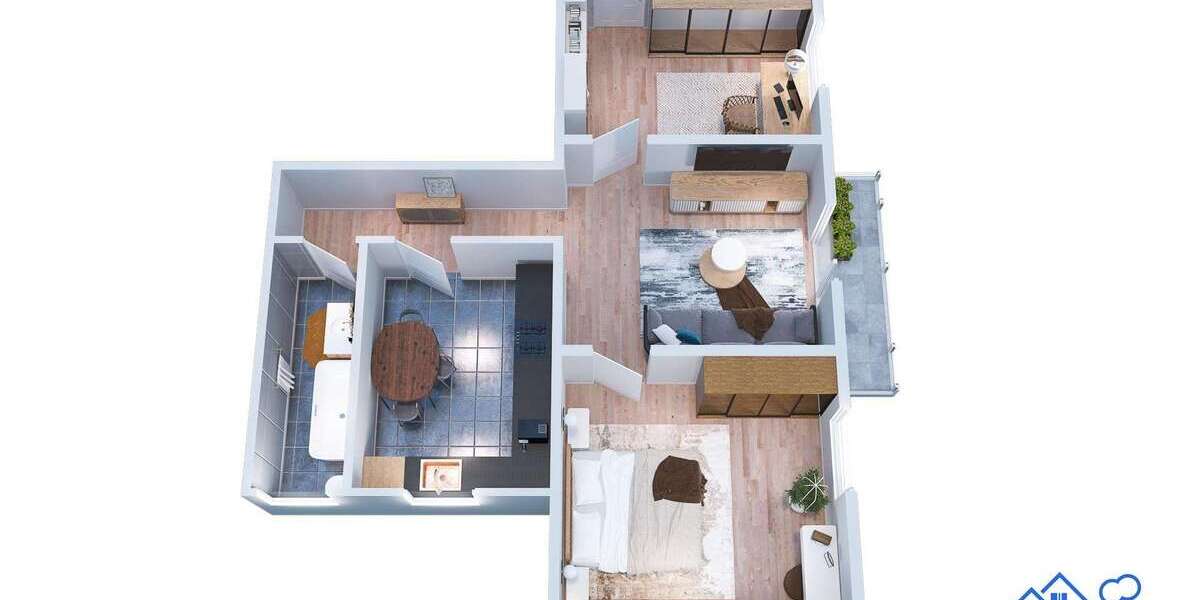 Etagenwohnung Bad Kreuznach - 3 Zimmer, 65 m&sup2;, 480&euro; | Angebot:27101149