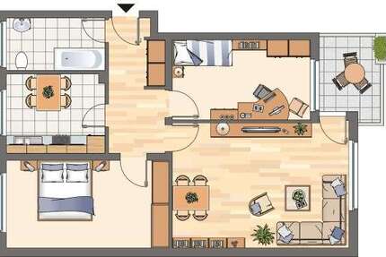 Wohnung Kamen Methler - 3 Zimmer, 73 m&sup2;, 549&euro; | Angebot:27655932