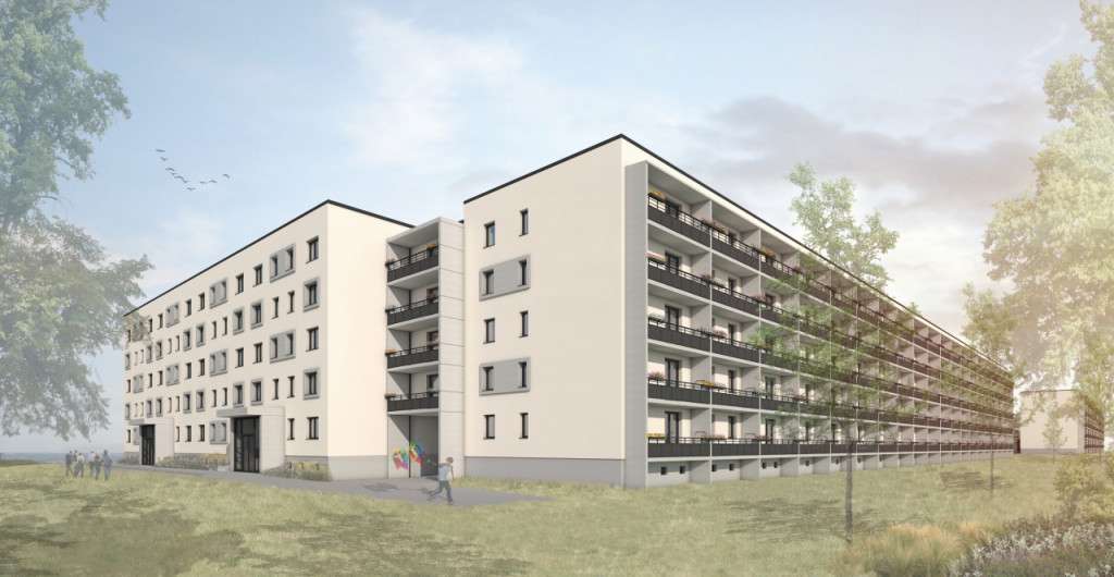 Etagenwohnung Frankfurt (Oder) Lossow - 4 Zimmer, 103 m&sup2;, 620&euro; | Angebot:25117925