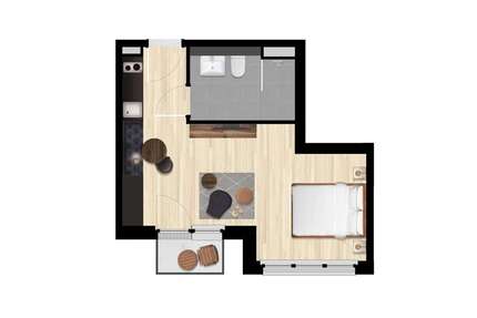 Wohnen auf Zeit in Berlin 1.280 € 1 zimmer