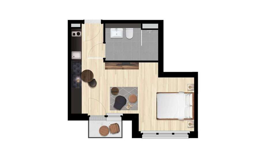 Wohnen auf Zeit in Berlin 1.280 € 1 zimmer