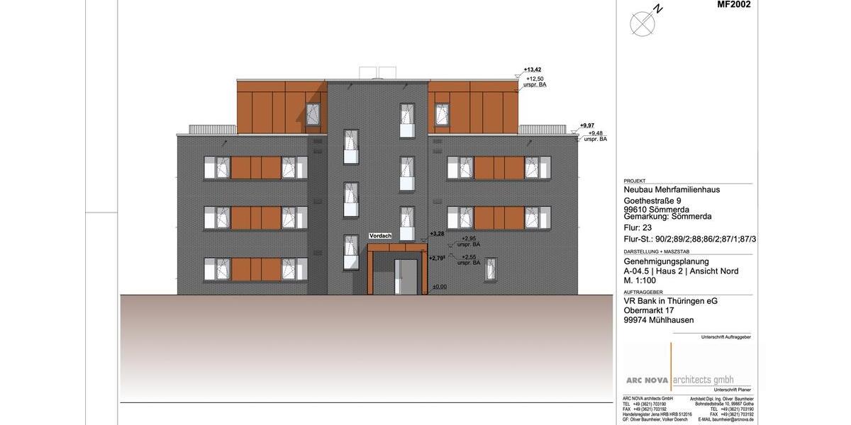 Etagenwohnung Sömmerda - 3 Zimmer, 97 m&sup2;, 1.258&euro; | Angebot:22779654