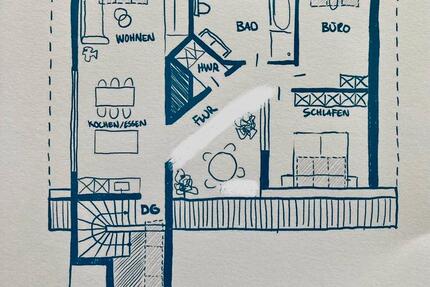 Helle neu renovierte 3-Zimmer-Wohnung
