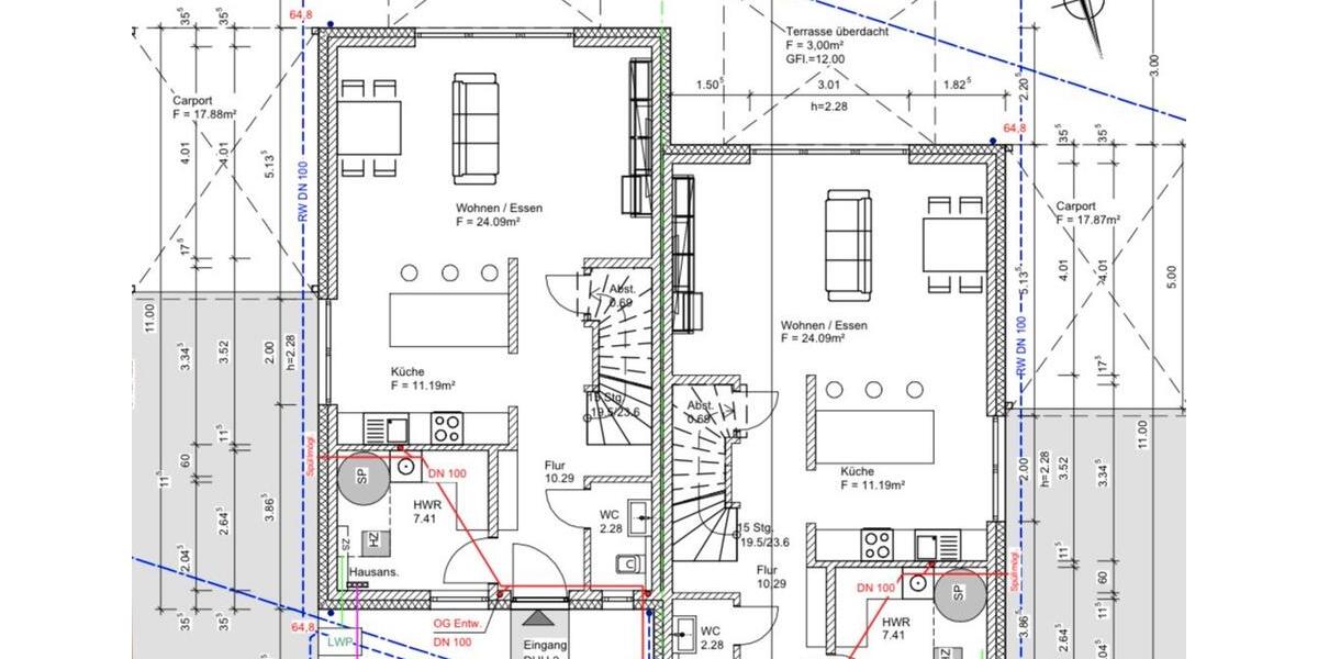 Doppelhaushälfte Lübbecke - 4 Zimmer, 112 m&sup2;, 1.500&euro; | Angebot:26051082