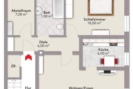 Wohnung Buchbach - 2 Zimmer, 75 m&sup2;, 560&euro; | Angebot:25058210
