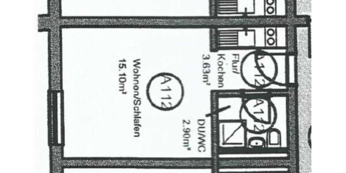 Etagenwohnung Pentling - 1 Zimmer, 22 m&sup2;, 400&euro; | Angebot:24865812