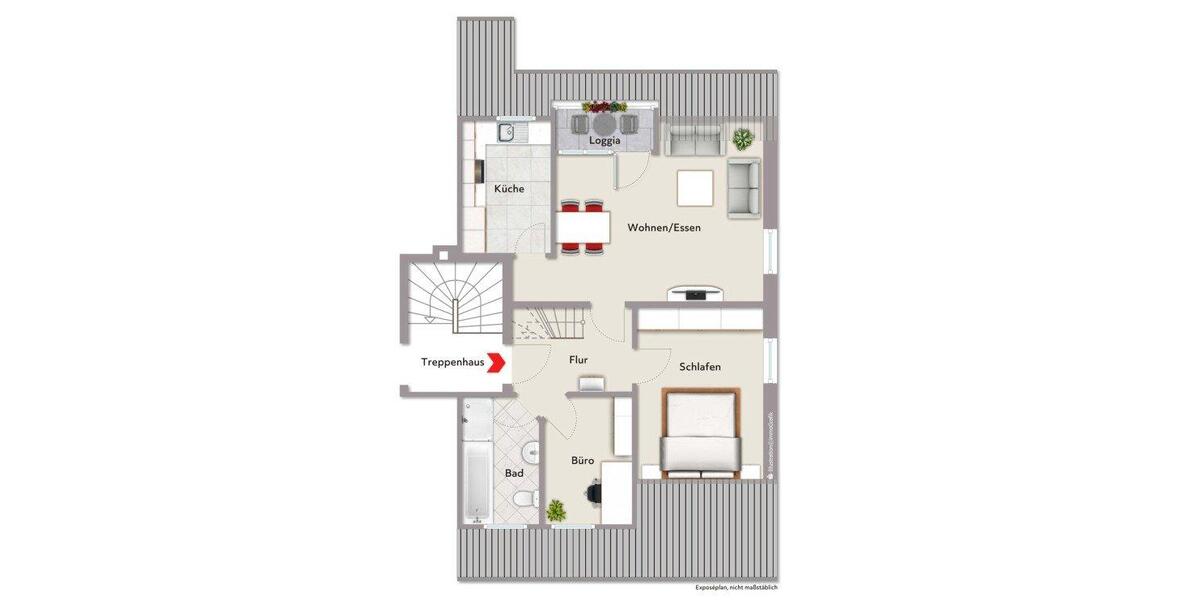 Maisonettenwohnung Stade - 4 Zimmer, 86 m&sup2;, 1.030&euro; | Angebot:26610267