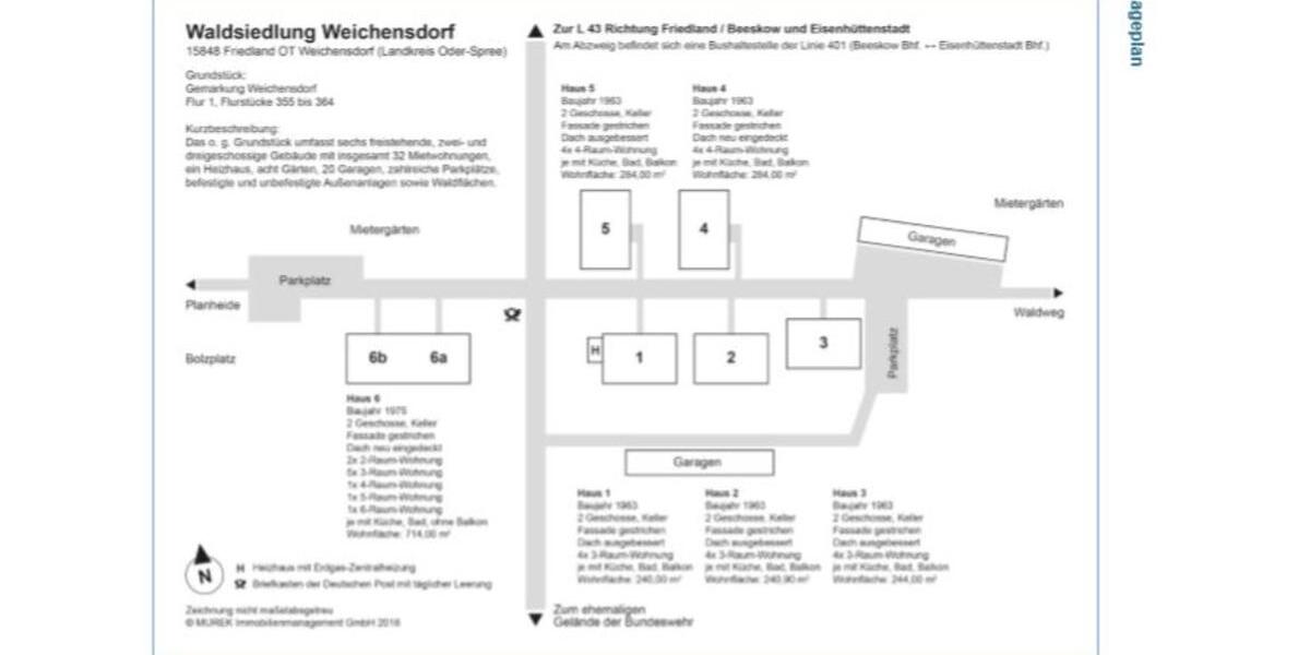 Etagenwohnung Beeskow - 3 Zimmer, 61 m&sup2;, 459&euro; | Angebot:25046537