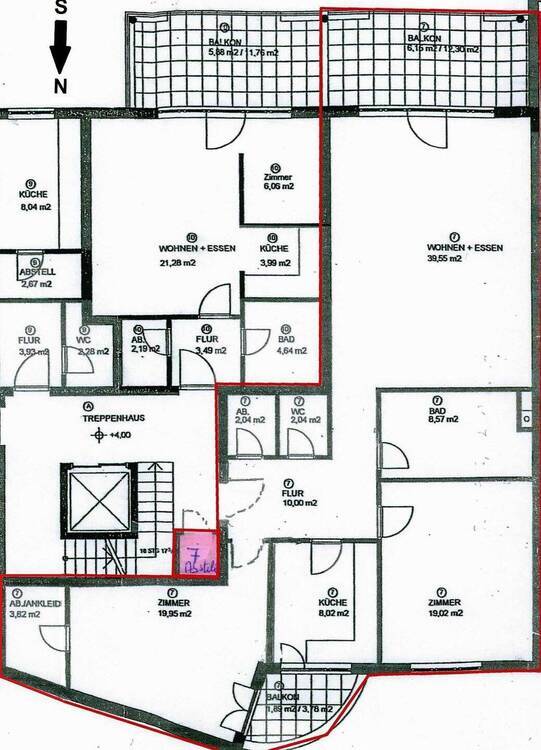 Komfortable 3-Zimmer-Wohnung in Alsternähe