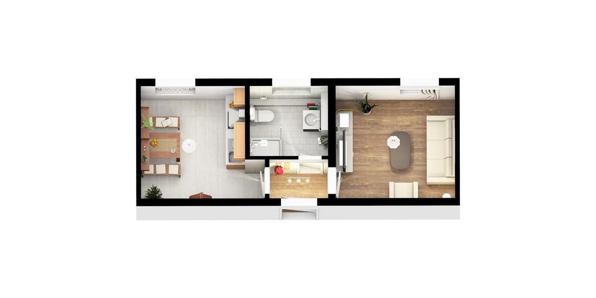 Alles neu - hier entsteht eine stilvoll sanierte 1-Raum-Wohnung in Bad Salzelmen 1 zimmer