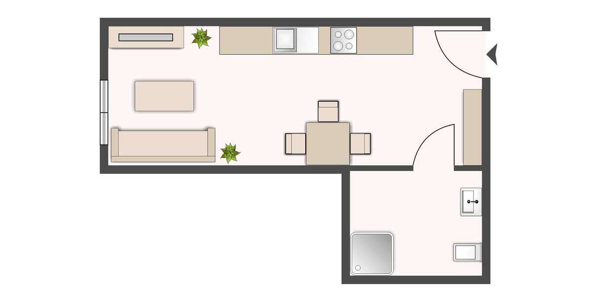 Etagenwohnung Elmenhorst Elmenhorst - 1 Zimmer, 30 m&sup2;, 421&euro; | Angebot:25791825