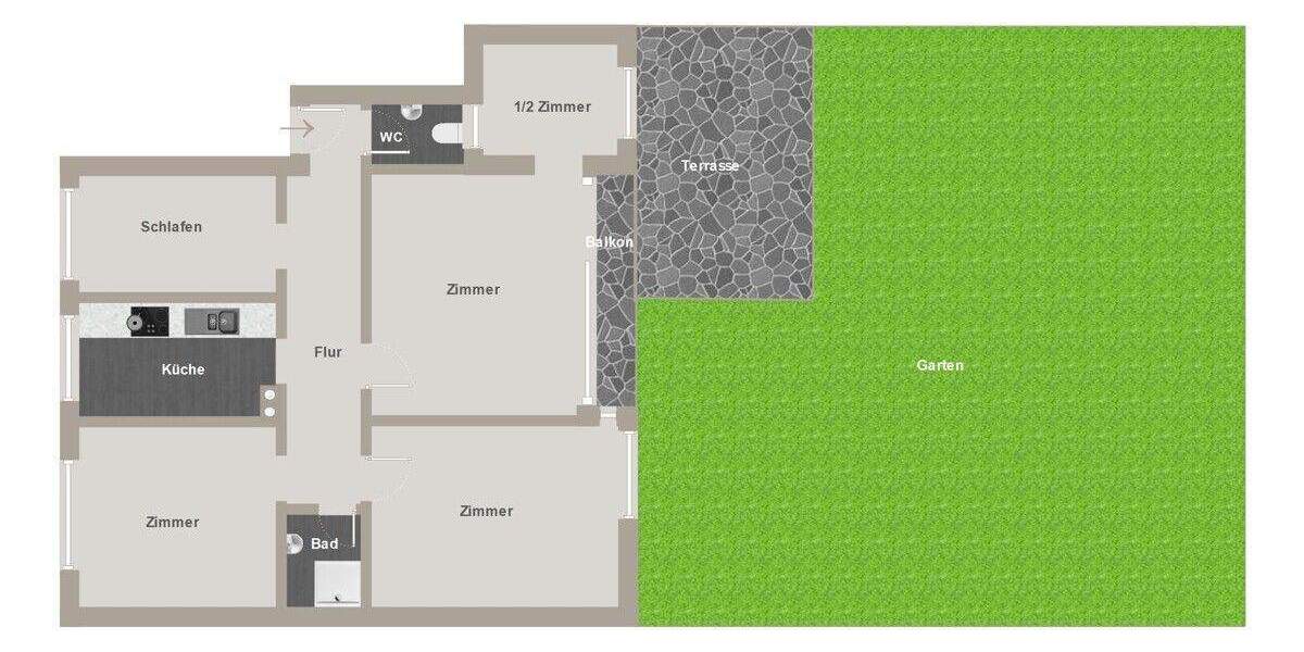 Etagenwohnung Hamburg / Groß Borstel Groß Borstel - 4 Zimmer, 90 m&sup2;, 1.690&euro; | Angebot:25178176