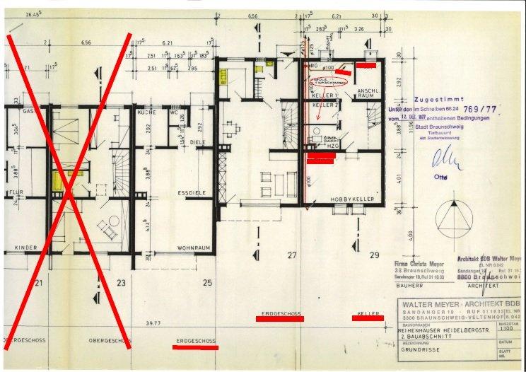 Reihenhaus Braunschweig Lehndorf-Watenbüttel - 3 Zimmer, 126 m&sup2;, 1.205&euro; | Angebot:25996866