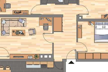Wohnung Bad Dürkheim Hausen - 4 Zimmer, 89 m&sup2;, 629&euro; | Angebot:26964586