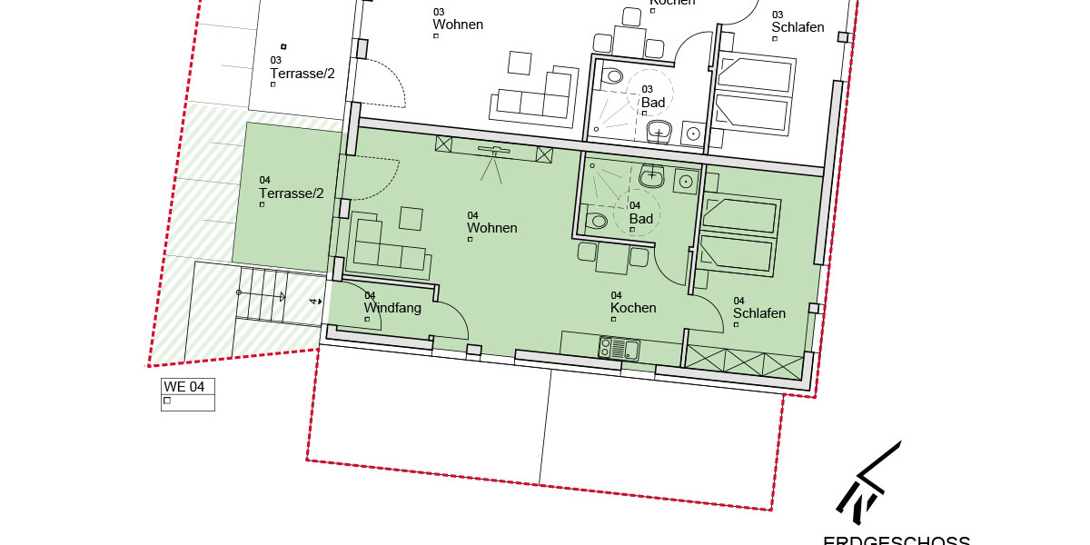 Terrassenwohnung Leutershausen Sachsen - 2 Zimmer, 64 m&sup2;, 840&euro; | Angebot:26064953
