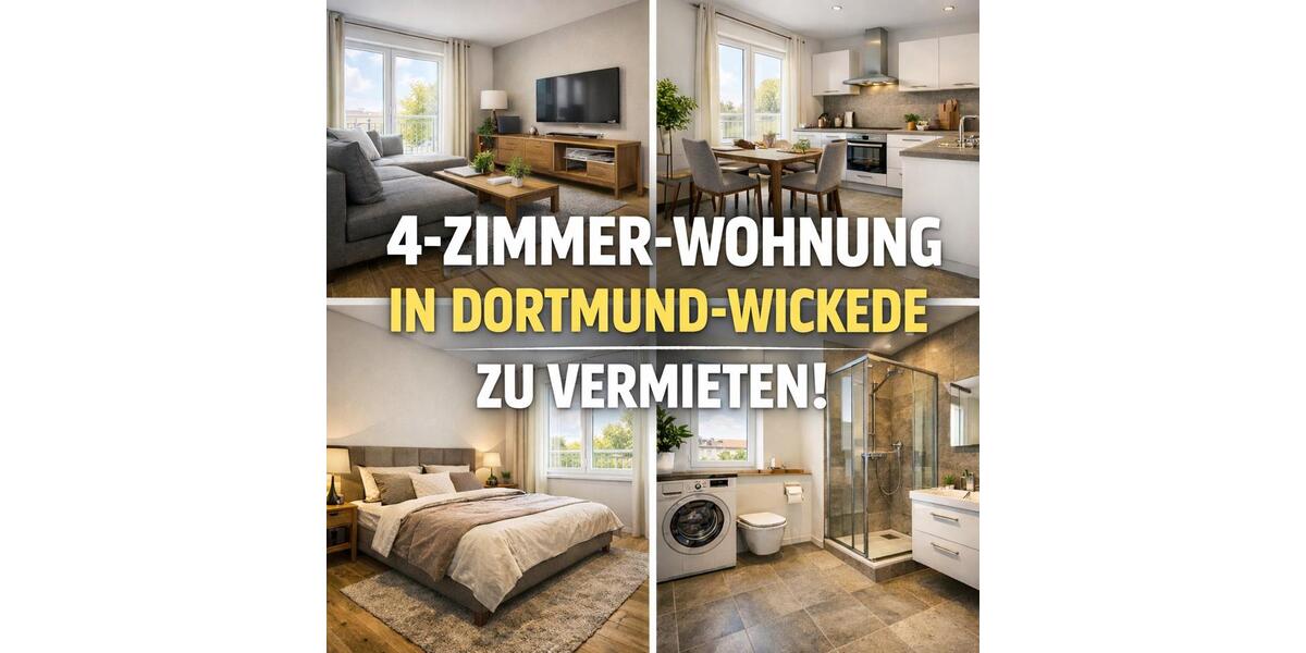4-Zimmer Wohnung in Dortmund-Wickede zu vermieten. 4 zimmer