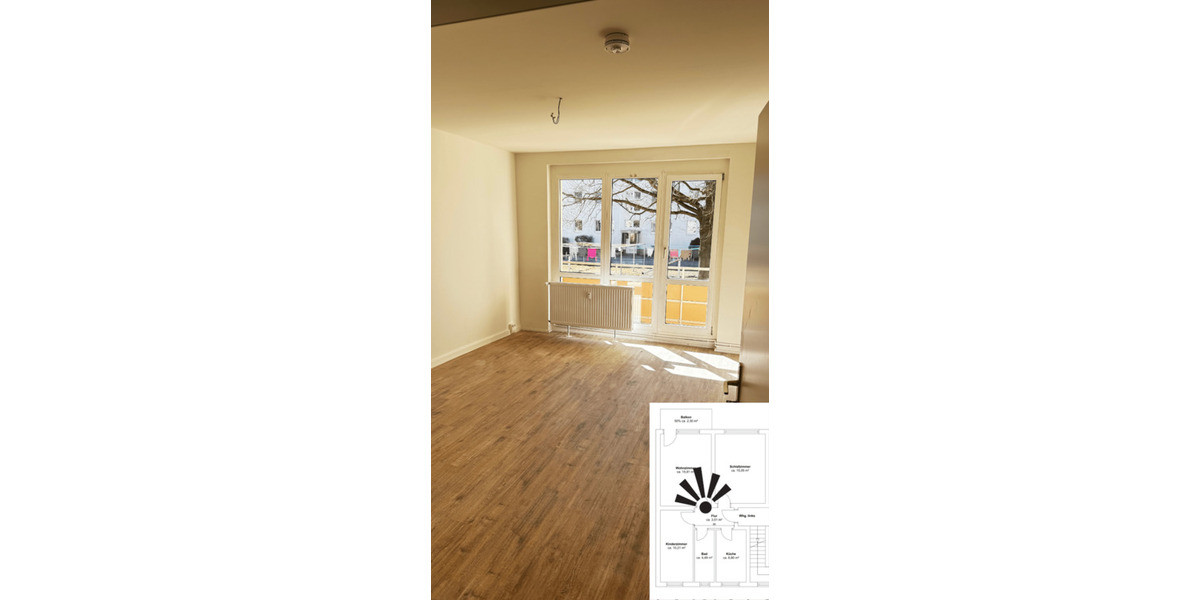 Etagenwohnung Annaburg - 3 Zimmer, 58 m&sup2;, 350&euro; | Angebot:19800294
