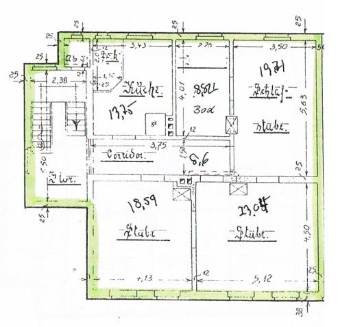 Etagenwohnung Lübtheen - 3 Zimmer, 87 m&sup2;, 500&euro; | Angebot:26431449