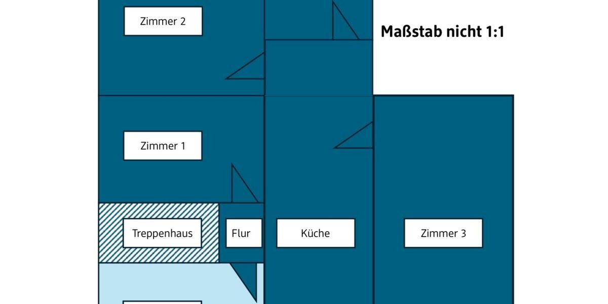 Etagenwohnung Ottrau - 3 Zimmer, 90 m&sup2;, 850&euro; | Angebot:26228118