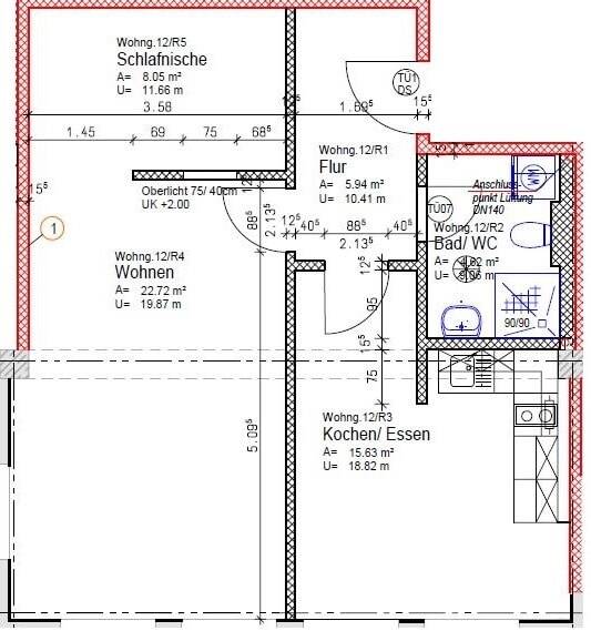 Etagenwohnung Dresden Weixdorf - 1 Zimmer, 59 m&sup2;, 590&euro; | Angebot:26393577