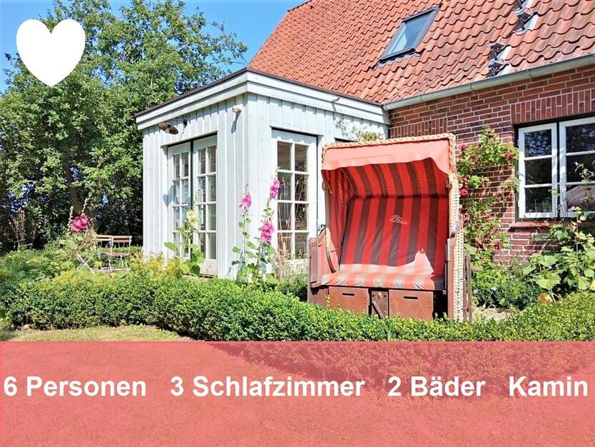 Ferienhaus Landhaus Rothensande in Waabs an der OstseeSchlei 6 Personen Kaminofen 3 SchlafZimmer 2 Bäder Strand Meer Garten