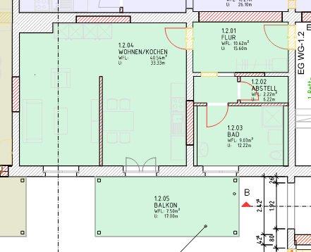Erdgeschoßwohnung Lauta - 1 Zimmer, 69 m&sup2;, 549&euro; | Angebot:26476085