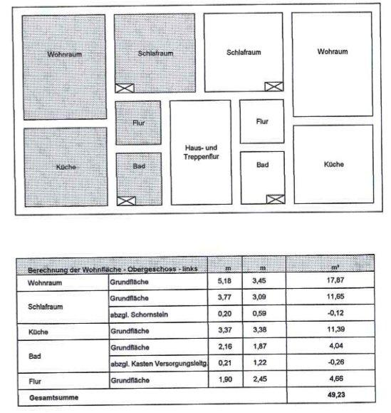 Etagenwohnung Schipkau - 2 Zimmer, 49 m&sup2;, 290&euro; | Angebot:26446561