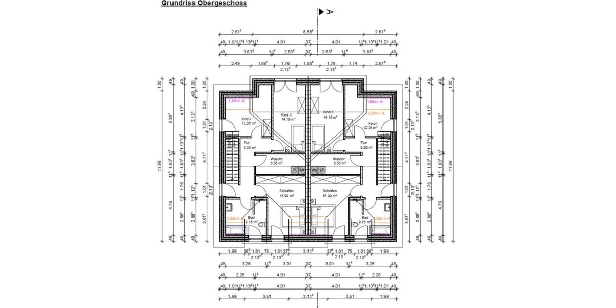 Doppelhaushälfte Bassum - 5 Zimmer, 109 m&sup2;, 1.425&euro; | Angebot:23634712