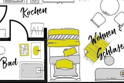 Wohnung Ingolstadt Nordost - 1 Zimmer, 21 m&sup2;, 486&euro; | Angebot:26546232