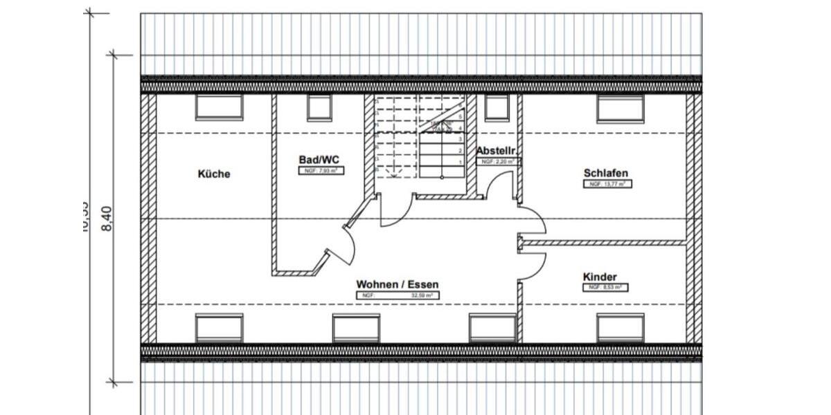 Dachgeschoßwohnung Mannheim Sandhofen - 3 Zimmer, 72 m&sup2;, 800&euro; | Angebot:24772641