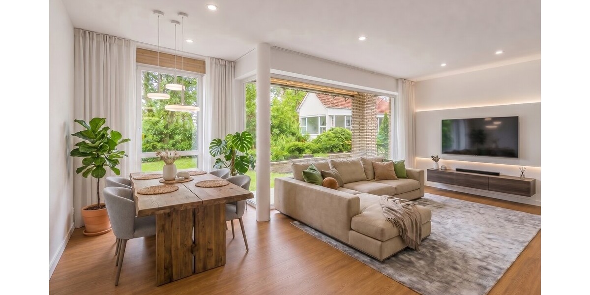 Zwei exklusive Neubau-Doppelhaushälften mit familienfreundlichem Wohnkonzept & Privatteich - Doppelhaushälfte Münster / Albachten Albachten | Angebot:26727481