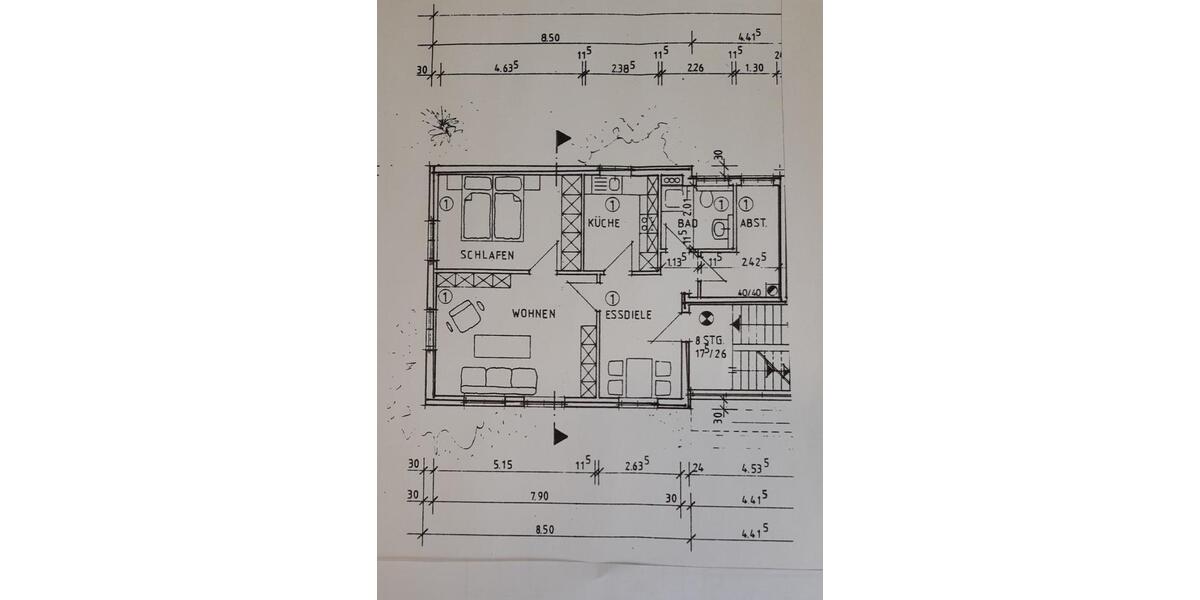 Etagenwohnung Eisenach - 3 Zimmer, 61 m&sup2;, 390&euro; | Angebot:26727148