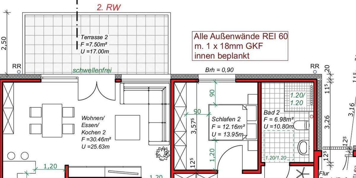 [ERSTBEZUG - QNG NEUBAU] Moderne Neubauwohnung (74,1 m2) mit Terrasse in Saarbrücken (Ensheim) 2 zimmer