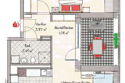 Wohnung Berchtesgaden - 2 Zimmer, 68 m&sup2;, 1.230&euro; | Angebot:23640221
