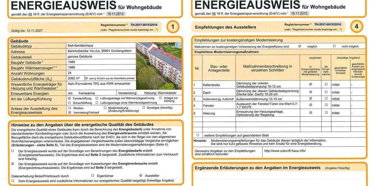 Etagenwohnung Großengottern Großengottern - 2 Zimmer, 48 m&sup2;, 280&euro; | Angebot:25696174