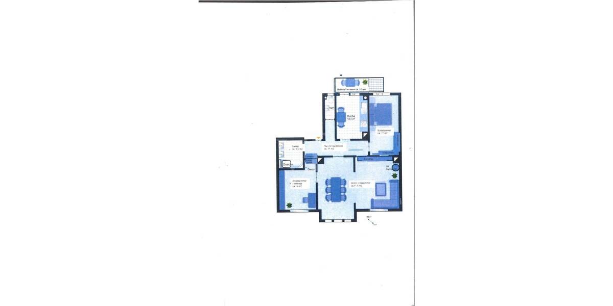 Etagenwohnung Pforzheim Nordstadt - 4 Zimmer, 109 m&sup2;, 1.300&euro; | Angebot:24113568