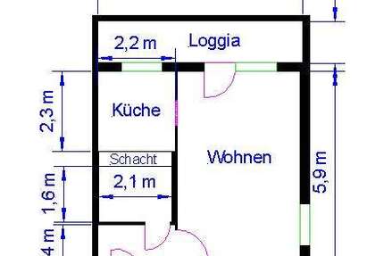 Wohnung Magdeburg Neu Olvenstedt - 1 Zimmer, 36 m&sup2;, 219&euro; | Angebot:25370602