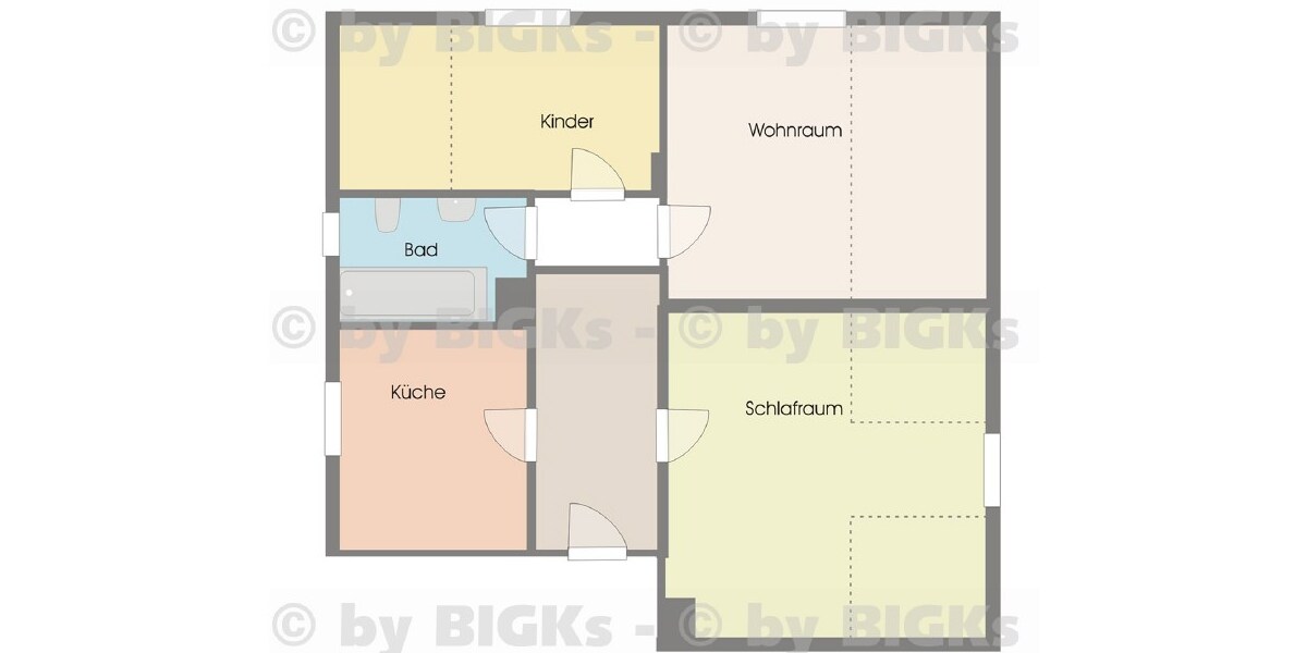 BIGKs: Suhl am Klinikum: 2-3-Zimmer Wohnung,separate Küche (-;) - 3- Suhl Suhl Mitte | Angebot:26918623