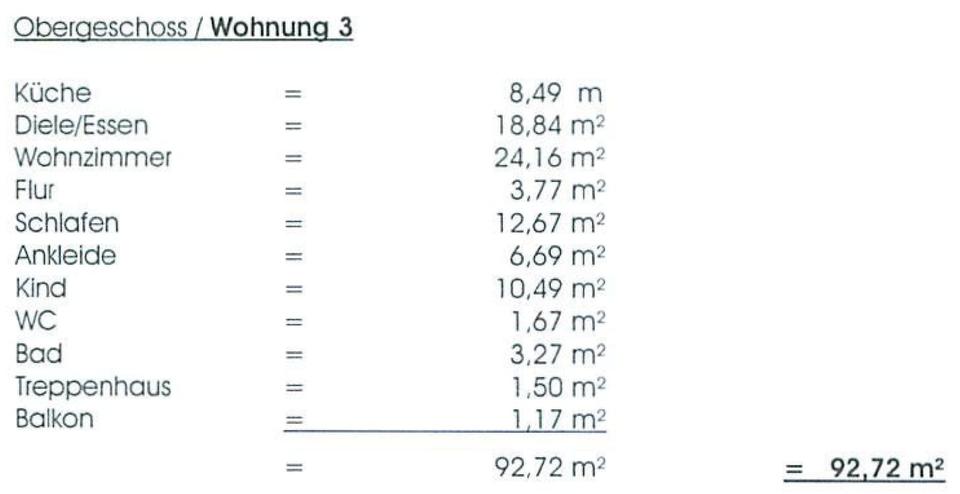 Etagenwohnung Siegen Kaan-Marienborn - 3 Zimmer, 93 m&sup2;, 880&euro; | Angebot:26045534