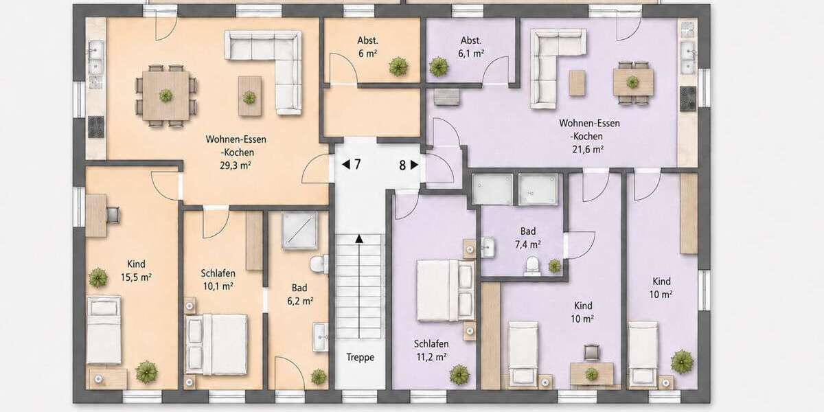 Etagenwohnung Luhden - 3 Zimmer, 74 m&sup2;, 503&euro; | Angebot:27219598