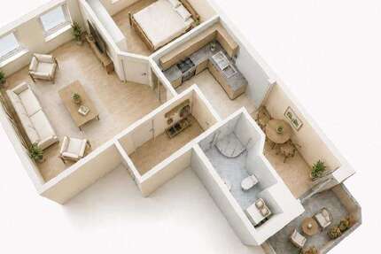 Wohnung Stendal - 2 Zimmer, 51 m&sup2;, 438&euro; | Angebot:27232406