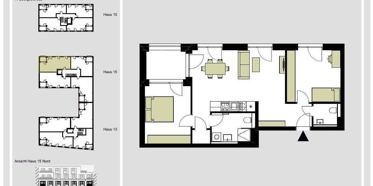 Zimmer Nürnberg Zerzabelshof - 3 Zimmer, 75 m&sup2;, 1.283&euro; | Angebot:26128521