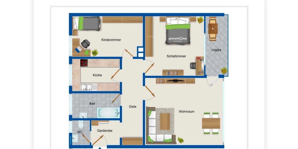 Etagenwohnung Wuppertal Dornap - 3 Zimmer, 81 m&sup2;, 900&euro; | Angebot:26145680