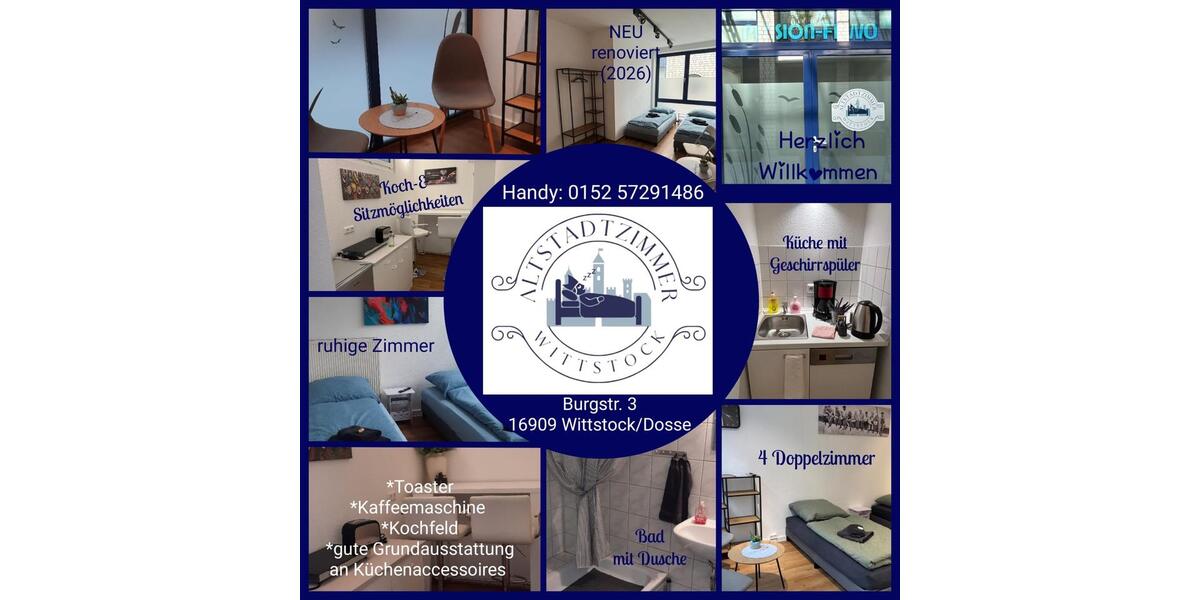 Wohnen auf Zeit Wittstock/Dosse Dosse - 4 Zimmer, 120 m&sup2;, 40&euro; | Angebot:26243211