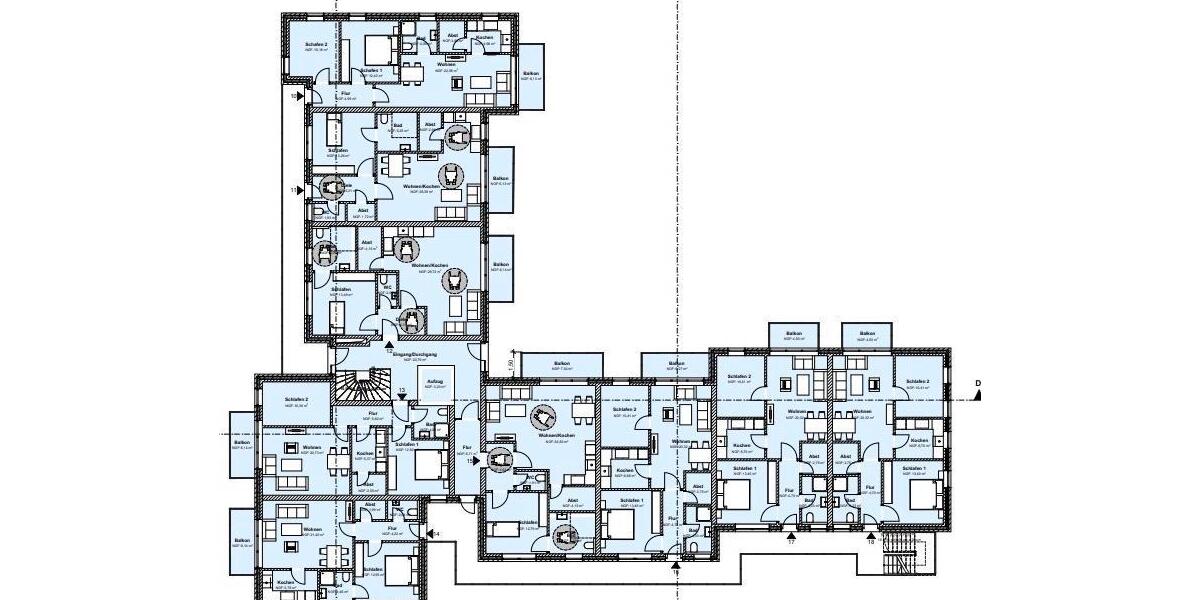 Etagenwohnung Cloppenburg - 3 Zimmer, 70 m&sup2;, 12&euro; | Angebot:26645778