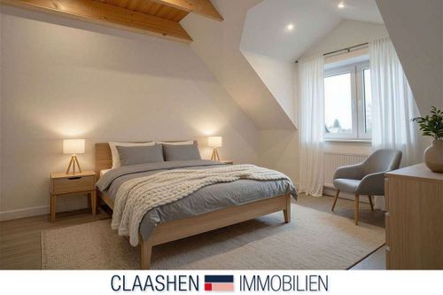 Dachgeschoßwohnung Hage - 3 Zimmer, 93 m&sup2;, 895&euro; | Angebot:25057172
